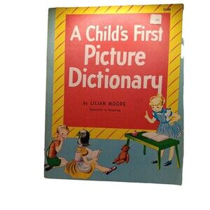A CHILD’S FIRST PICTURE DICTIONARY 1948 WONDER BOOKS #517 FIRST EDITION